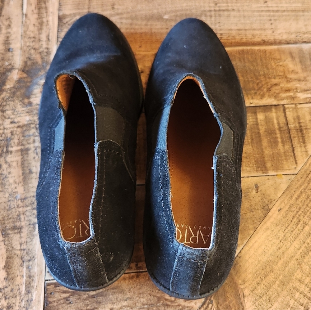 Franco Sarto Black Suede Booties Size 6.5 - Picture 8 of 11
